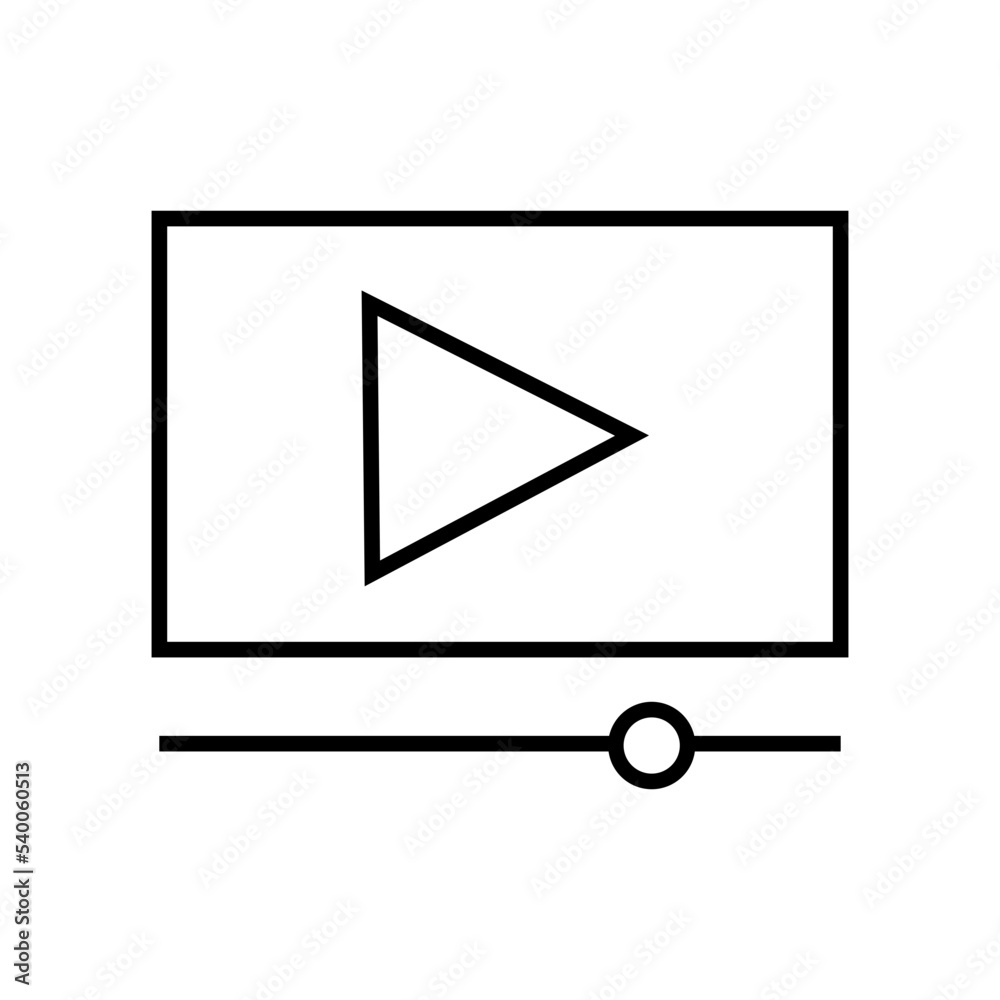 streaming line icon streaming line icon