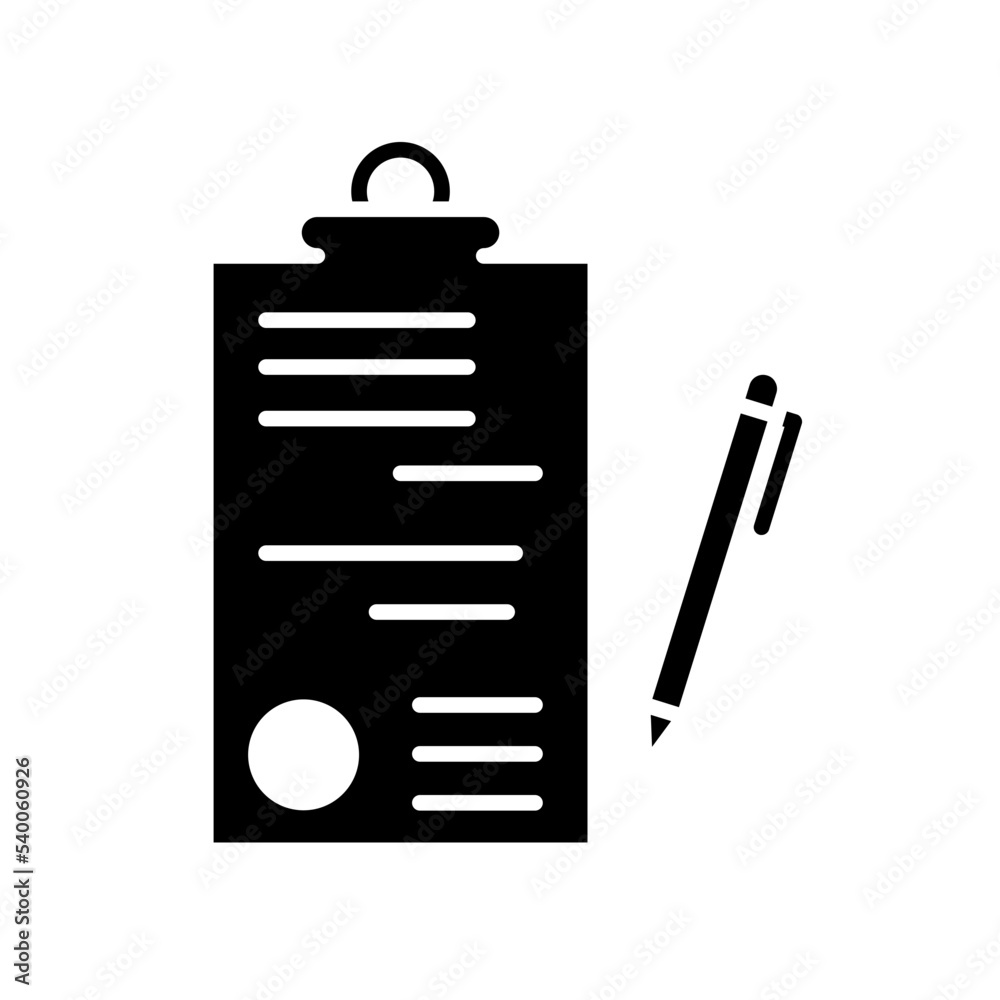 clipboard glyph icon