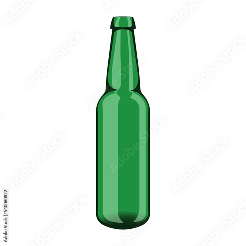 Green glass bottle