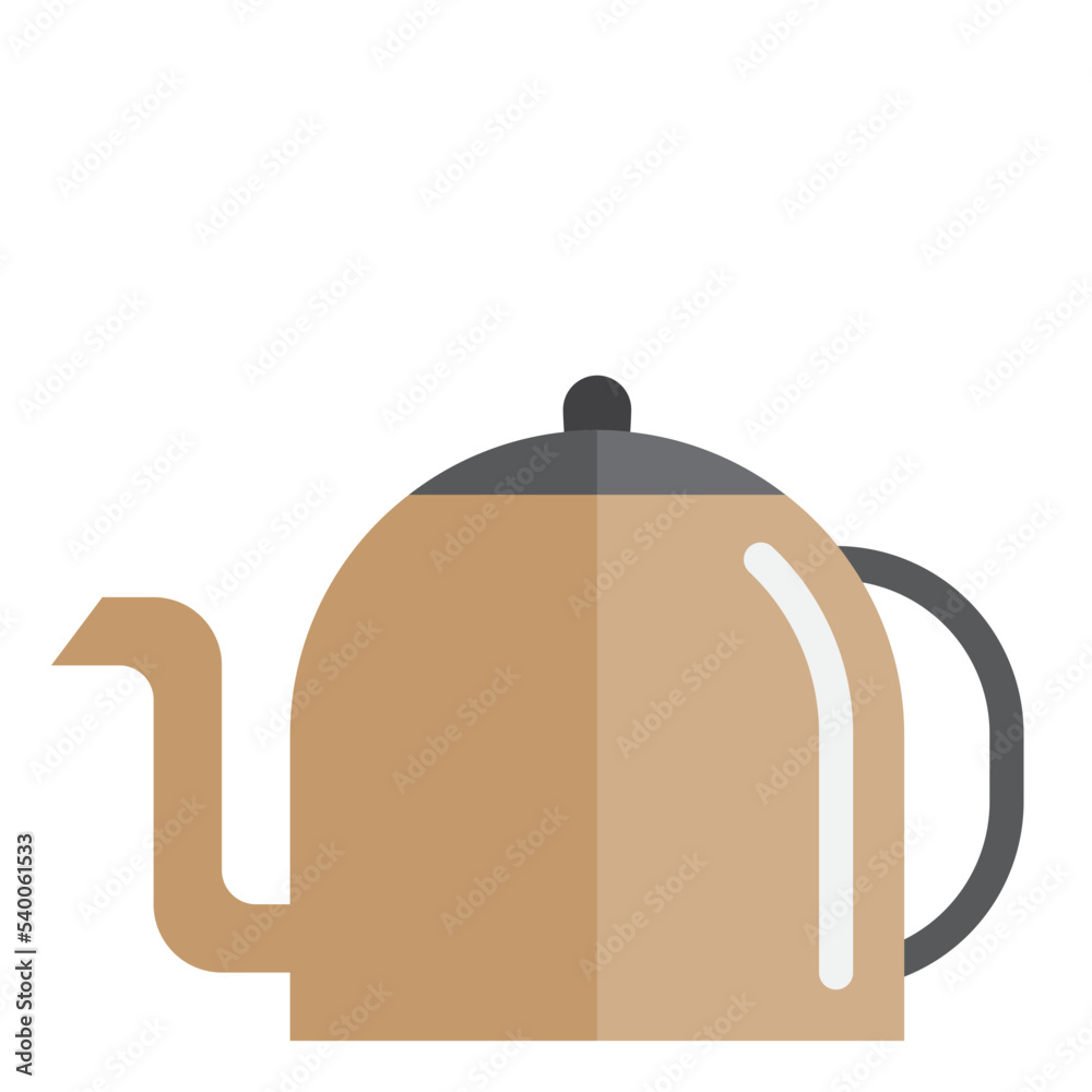 Obraz premium Kettle flat style icon