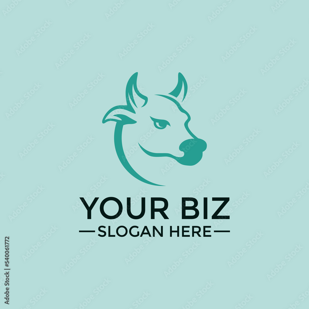 Cow logo design in modern style suitable as various business or company logo. Cow logo design in modern style suitable as various business or company logo.
