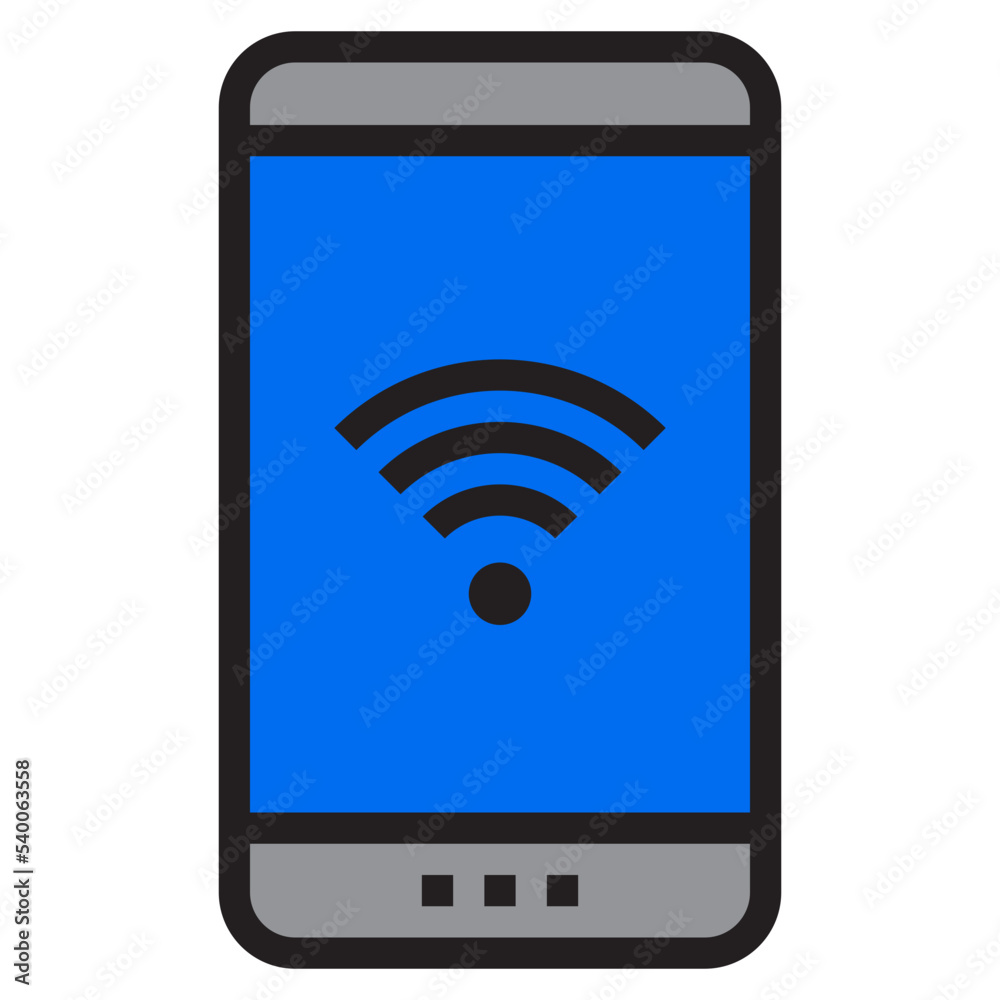 Smartphone color line style icon Smartphone color line style icon