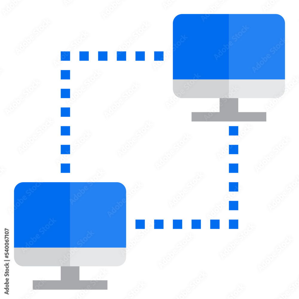 Fototapeta premium Network flat style icon