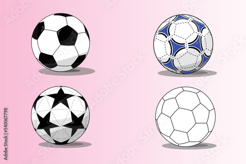 Football Set Vector Illustration world cup 