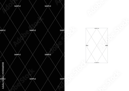 デザインの確認時に入れる透かし・ウォーターマークのシームレスパターン素材｜mayucolor05