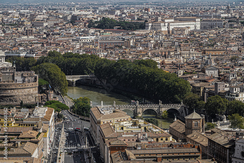 Aerial photo of Rome from St. Peter's Basilica