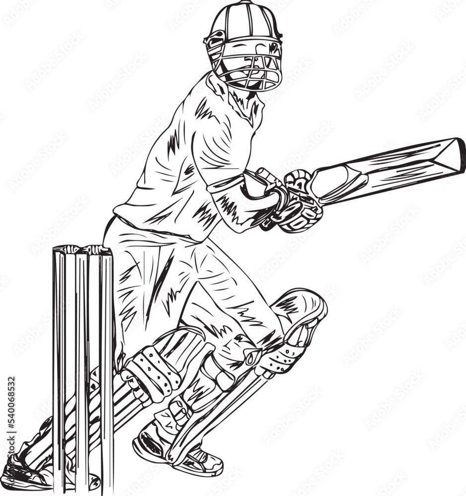 Cricket Coloring Page For Kids Sport Leather Ball Outline Vector, Ring  Drawing, Kid Drawing, Cricket Drawing PNG and Vector with Transparent  Background for Free Download