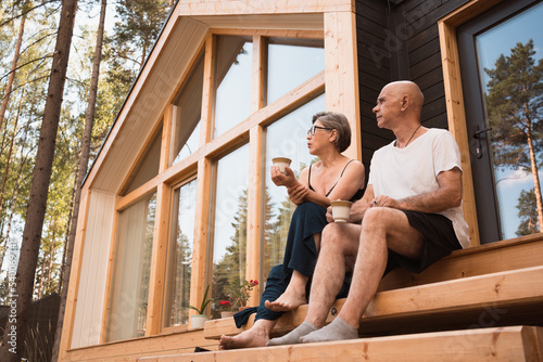new house in countryside for senior couple