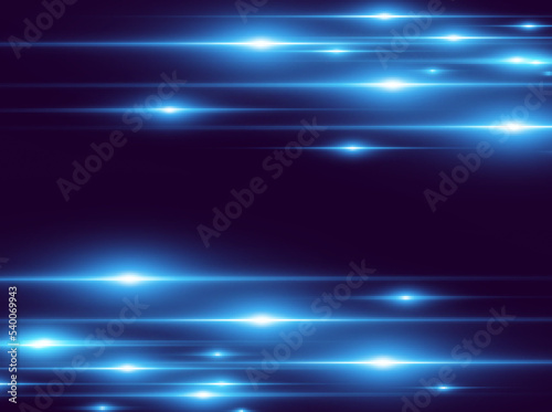 Light blue vector special effect. Glowing beautiful bright lines on a dark background. 