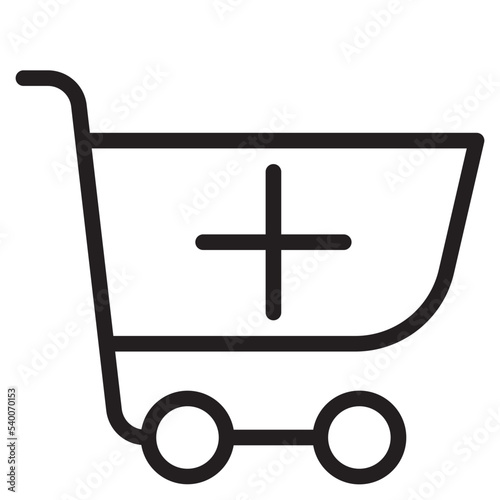 Cart outline style icon © sripfoto