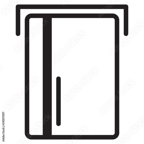 Insert card outline style icon