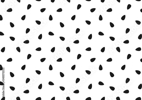 Black sesame seeds pattern wallpaper. Black sesame seeds on white background.
