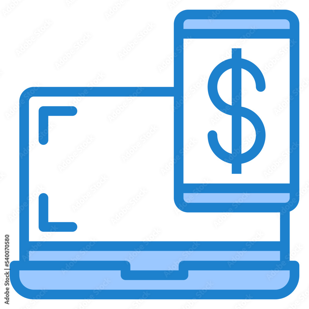 Ecommerce blue style icon Ecommerce blue style icon