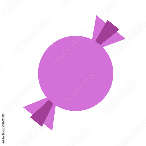 simple halloween sweet candy round shape purple wrap