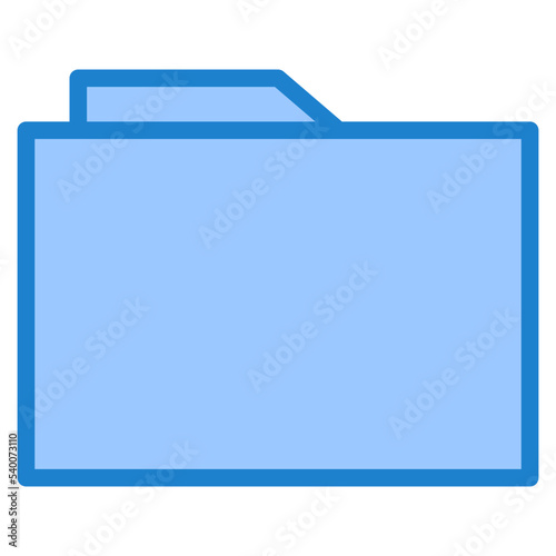 Computing floder blue style icon