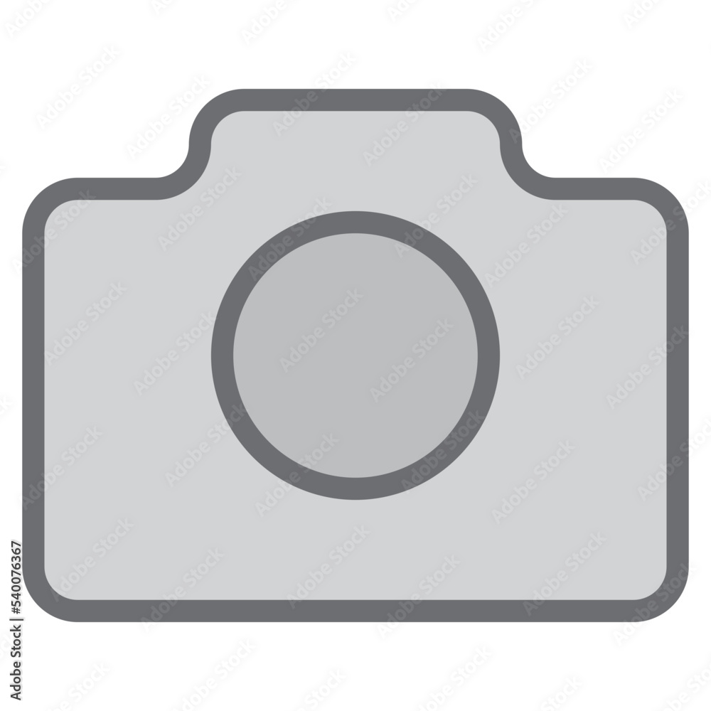 Camera color line style icon