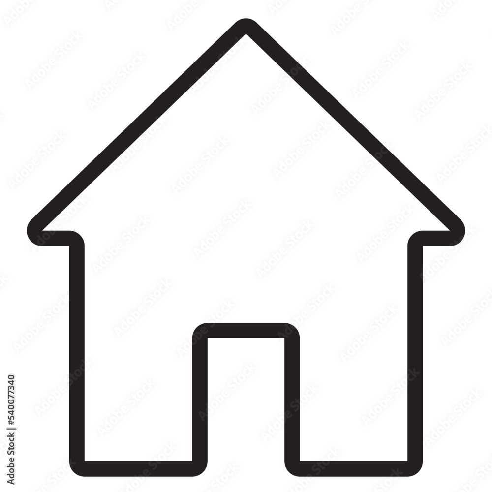 Home outline style icon