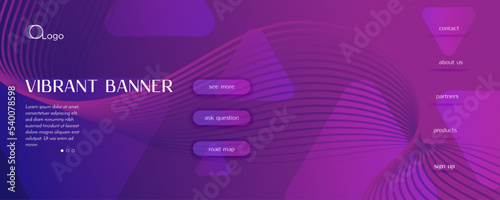 Magazine Template with Wave...