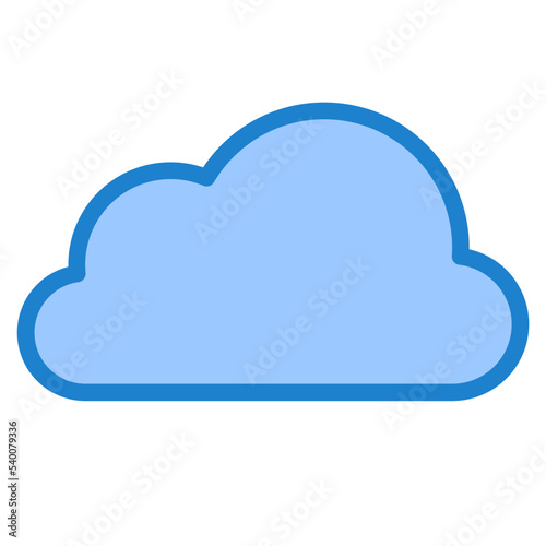 Obraz na płótnie Cloud blue style icon w salonie