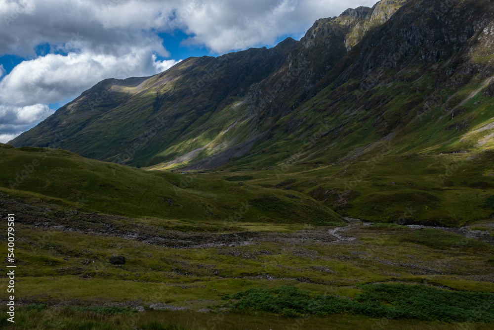 Scottish Mountain highland landscape, Scotland, munros.