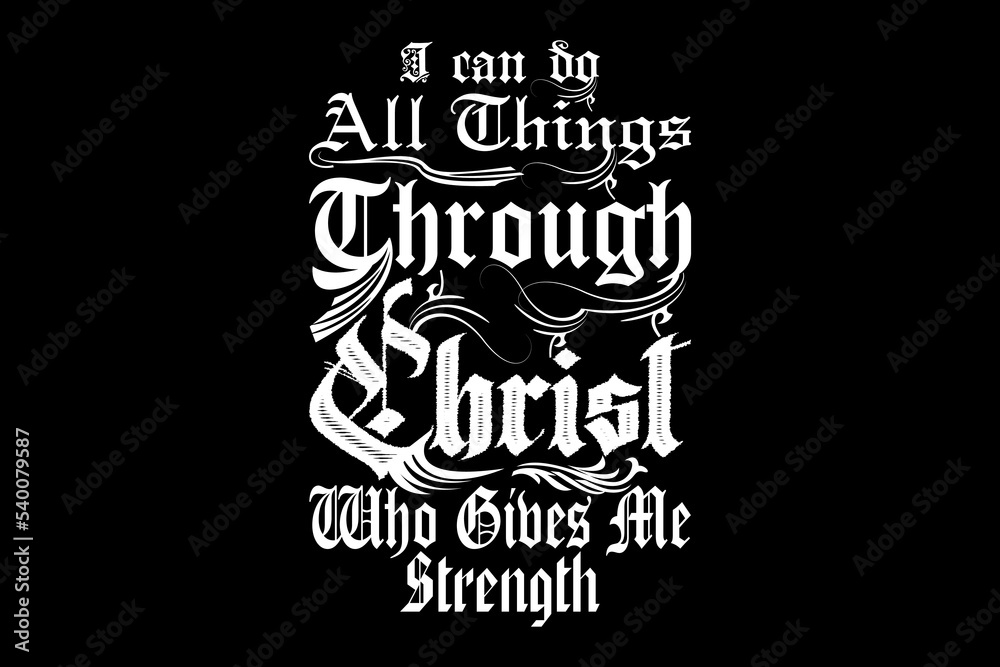 Naklejka premium Christian t-shirt design