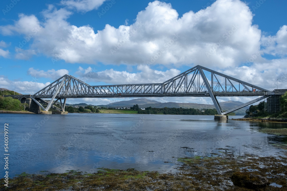 A bridge over a river in Oban, Scotland