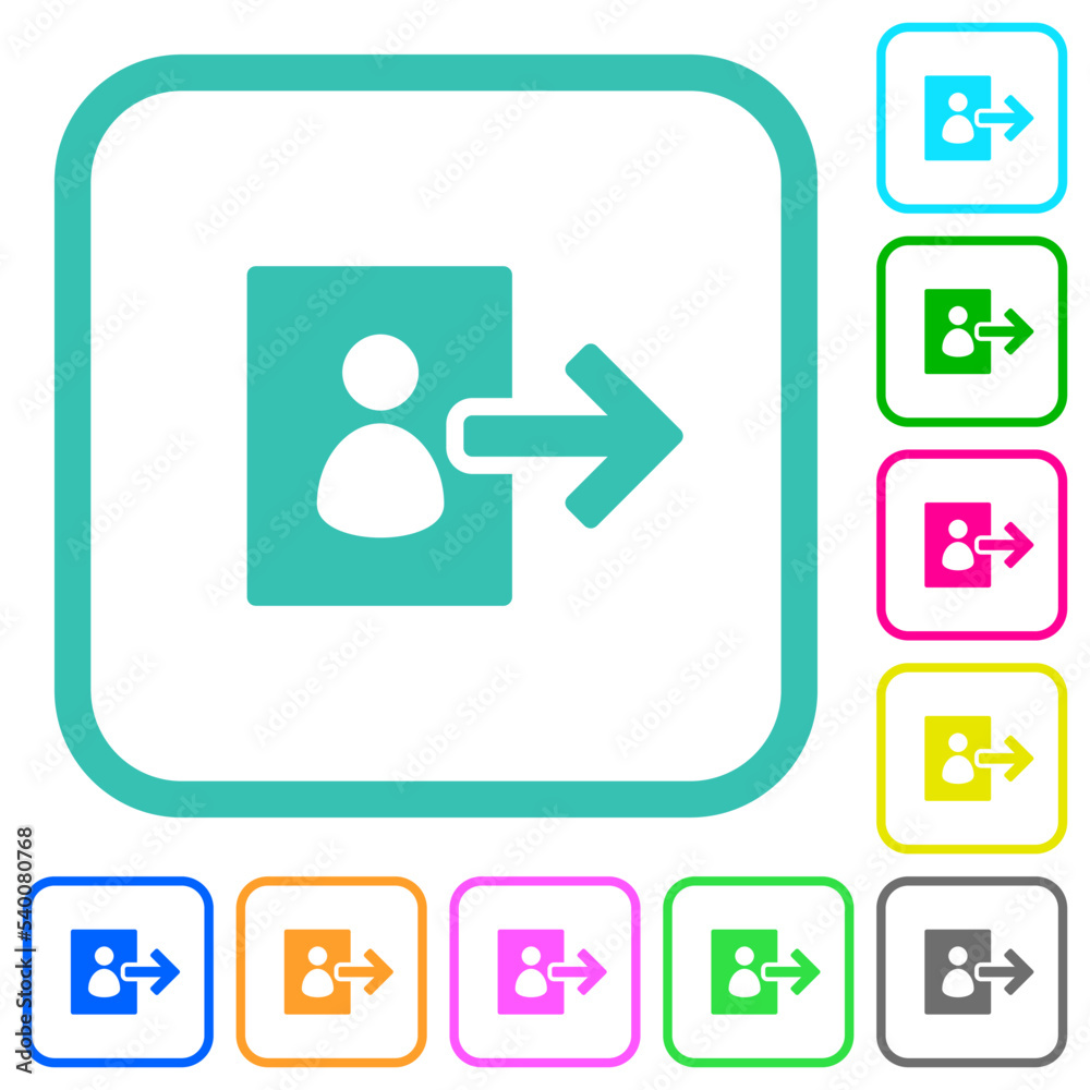 User logout solid vivid colored flat icons User logout solid vivid colored flat icons