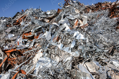 Scrap metal before used in steel mill