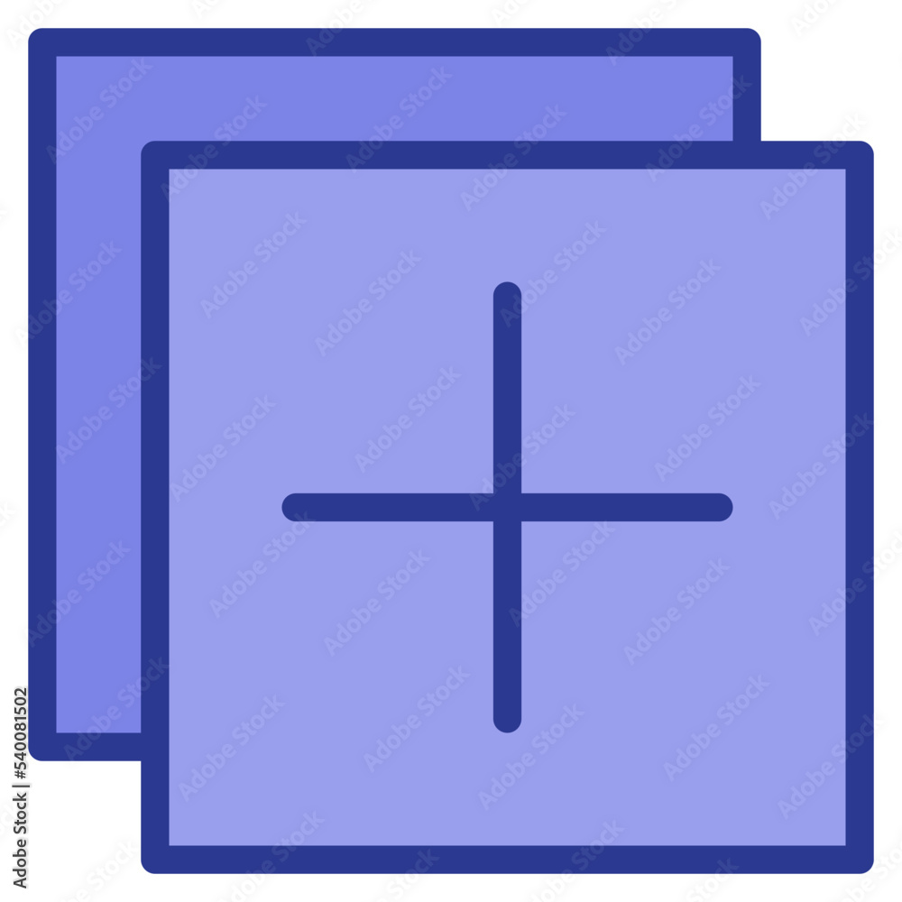 Obraz premium Add color line style icon