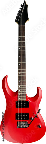 Fotografia Guitar electric guitar isolated musical instrument music instrument red