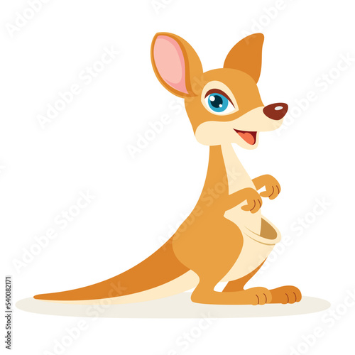 Cartoon Illustration Of A Kangaroo