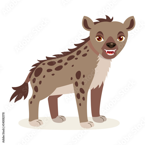Cartoon Illustration Of A Hyena