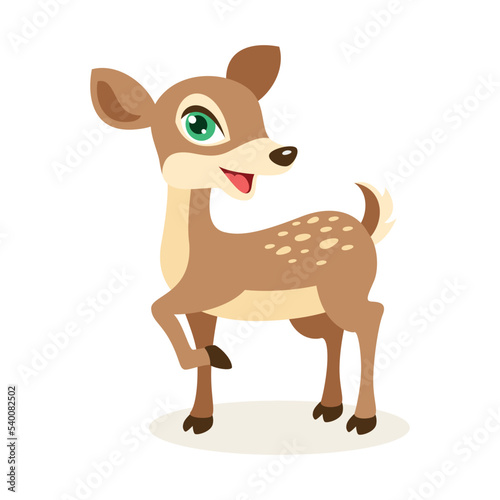 Cartoon Illustration Of A Deer