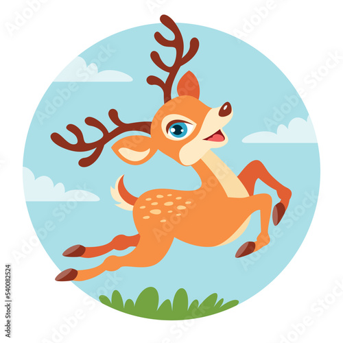 Cartoon Illustration Of A Deer © yusufdemirci
