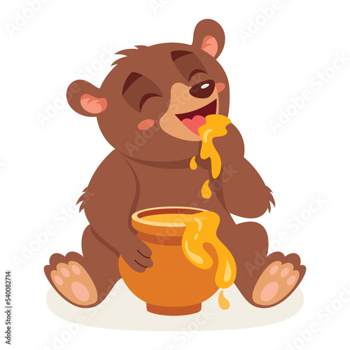 Cartoon Illustration Of A Bear