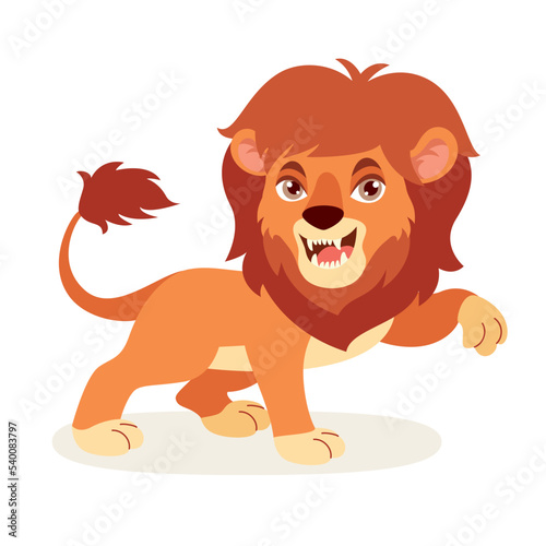 Cartoon Illustration Of A Lion