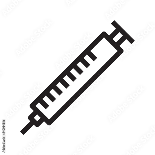 Syringe outline style icon