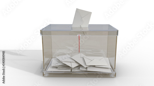 Urna electoral frontal