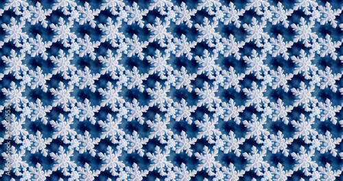 Wallpaper Mural 3D-image of snowflakes on the dark-blue background. 8K wallpaper Torontodigital.ca
