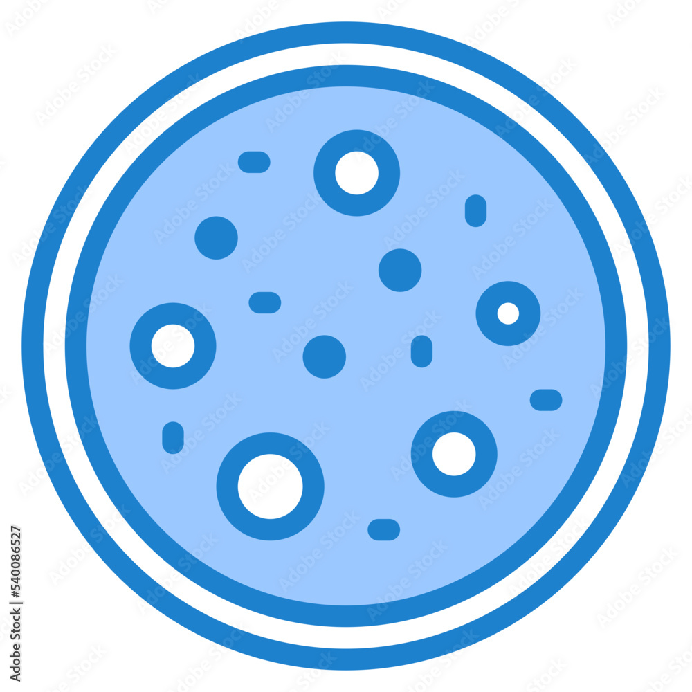 Petri disk blue style icon