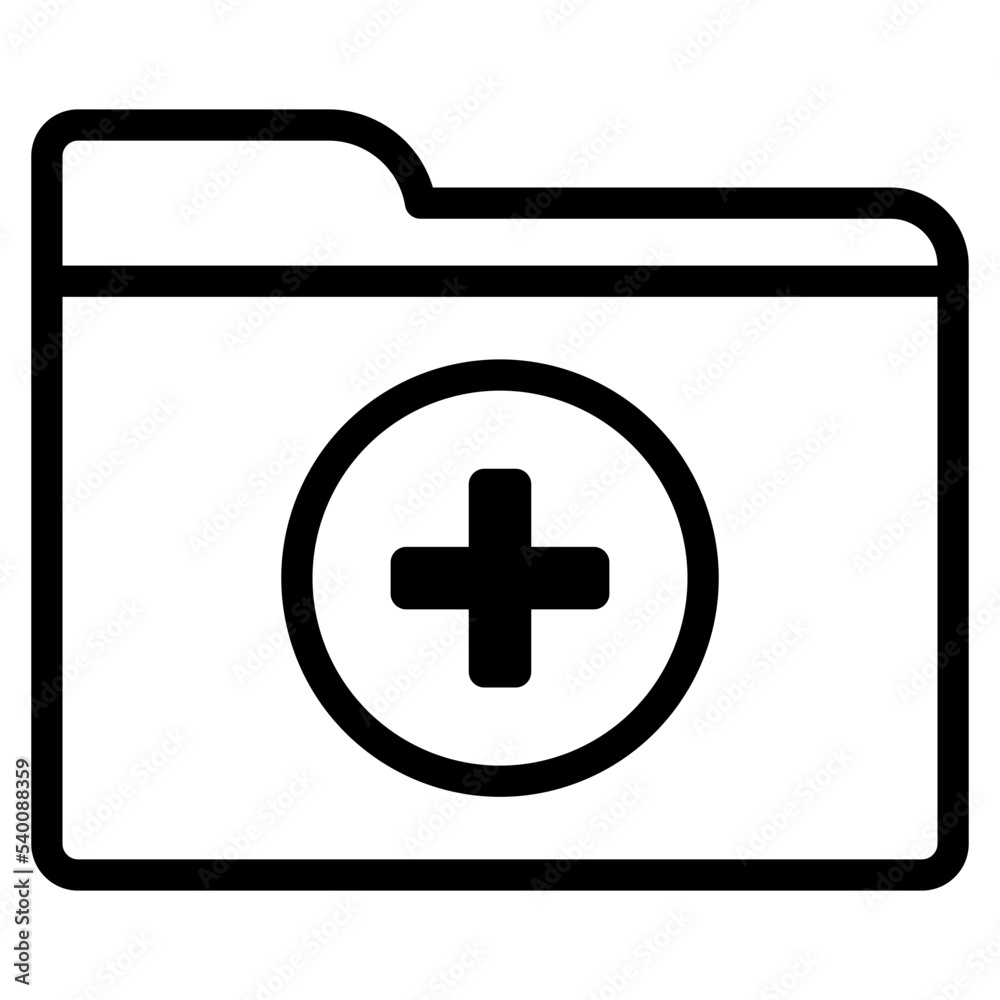 Obraz premium Folder outline style icon