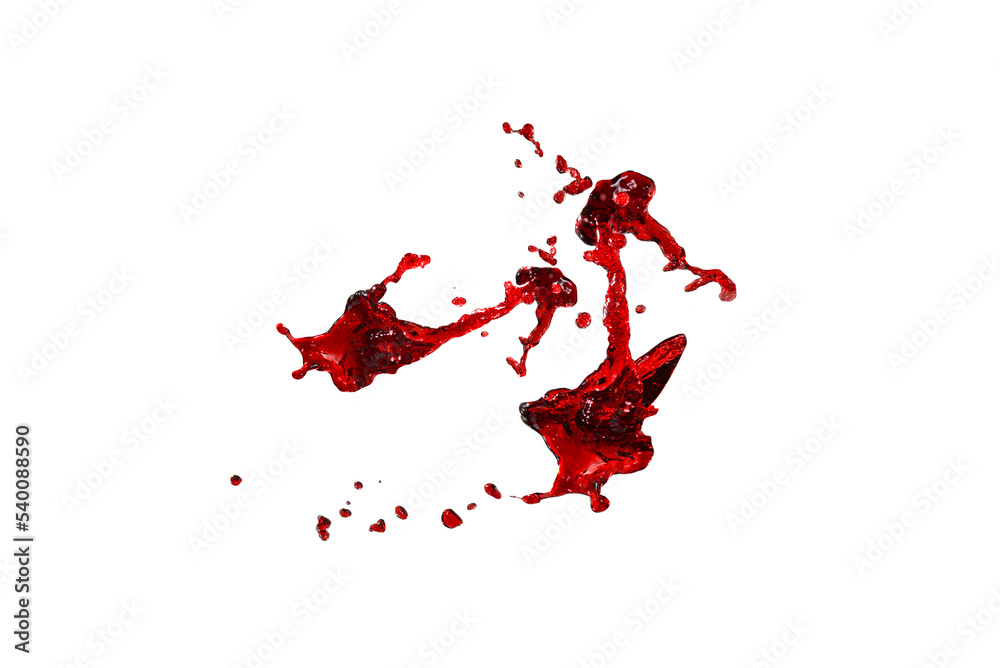 Red splashes isolated on white background. Red splashes isolated on white background.