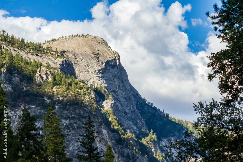The mountainous terrain at Yosemite National Park
