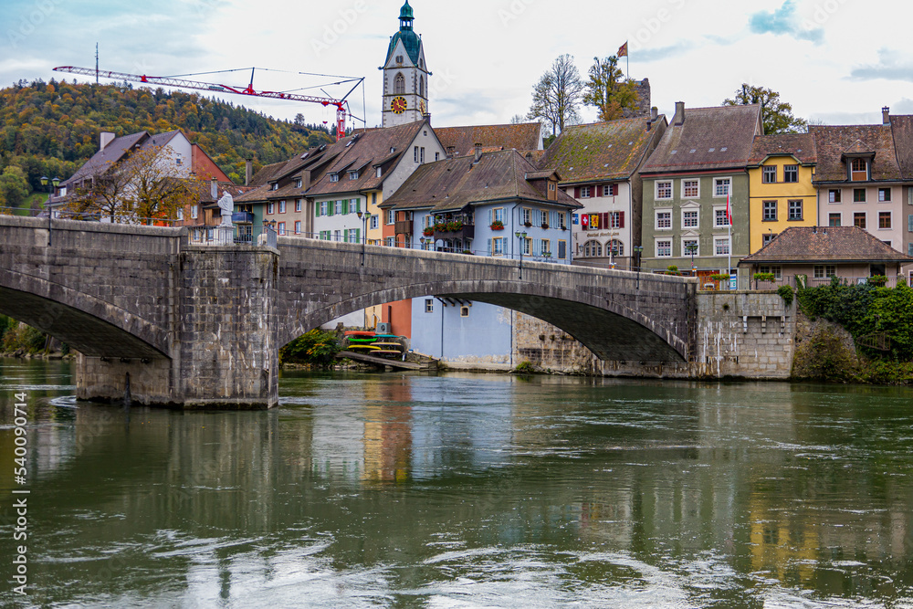 bridge over the river, Laufemburg, Switzerland