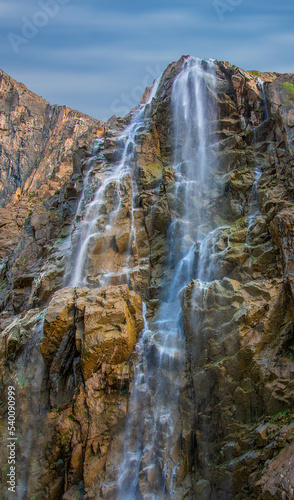 waterfall and rocks