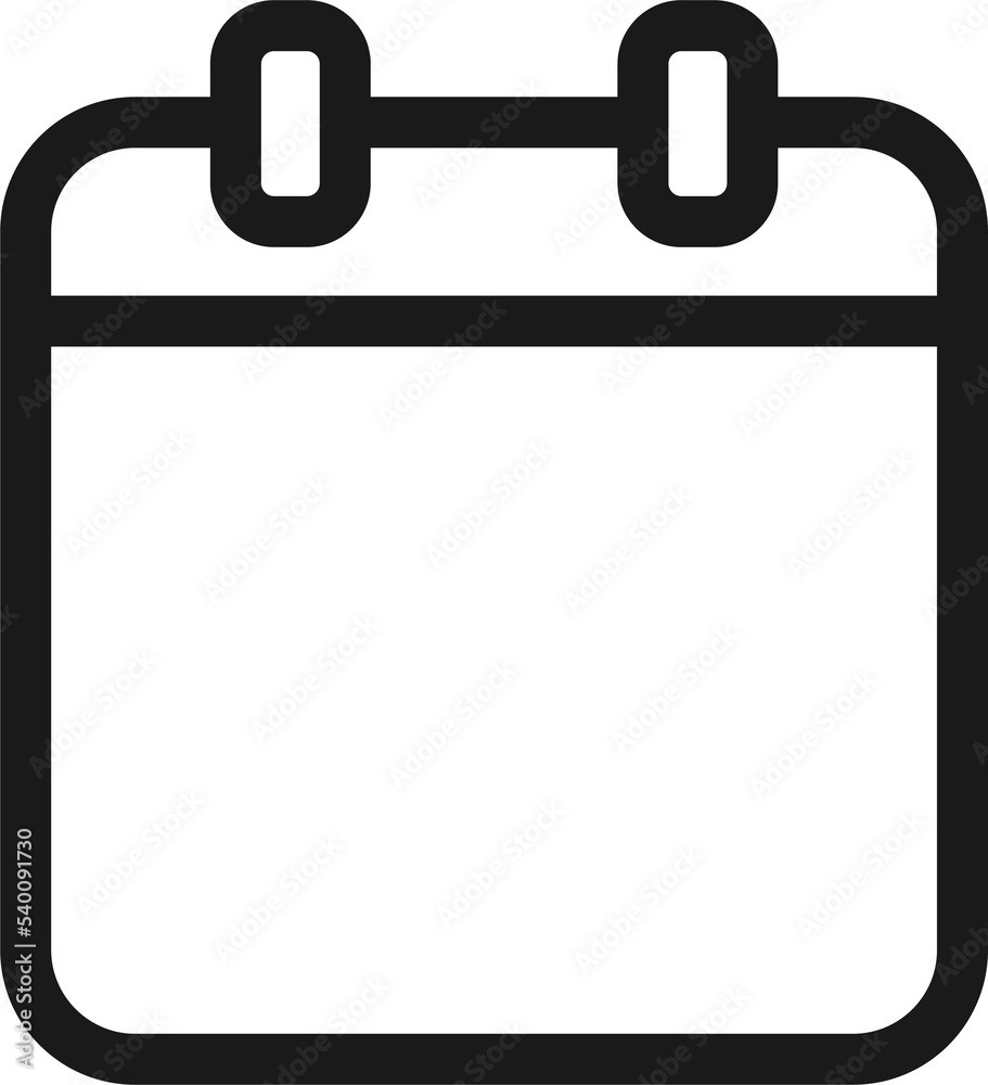 Blank Calendar Clip Art Black And White