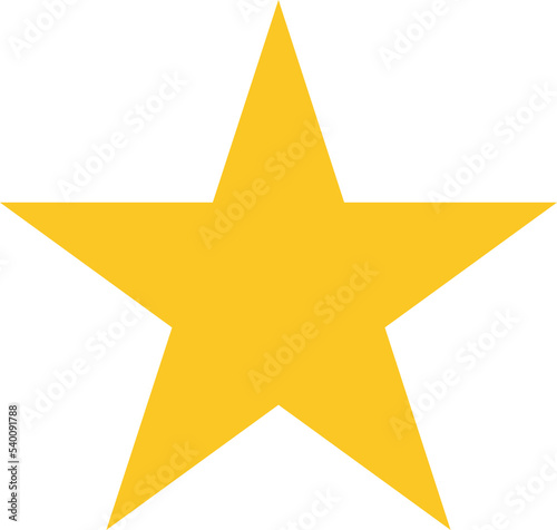 Star shape. Star icon. Yellow star in png. Rating symbol photo