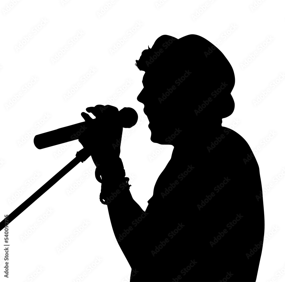 Pop Singer Silhouette