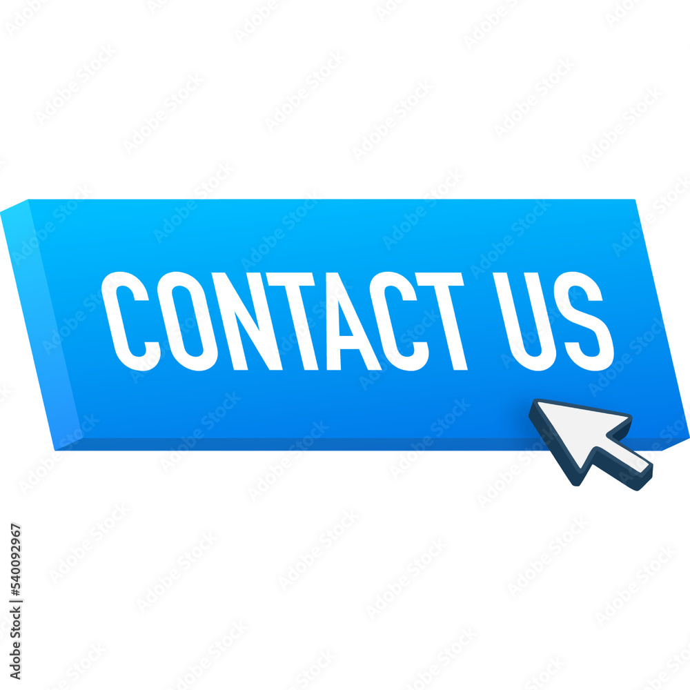 Contact us sign. Contact us blue sticker on white baclground. Contact us sign. Contact us blue sticker on white baclground.