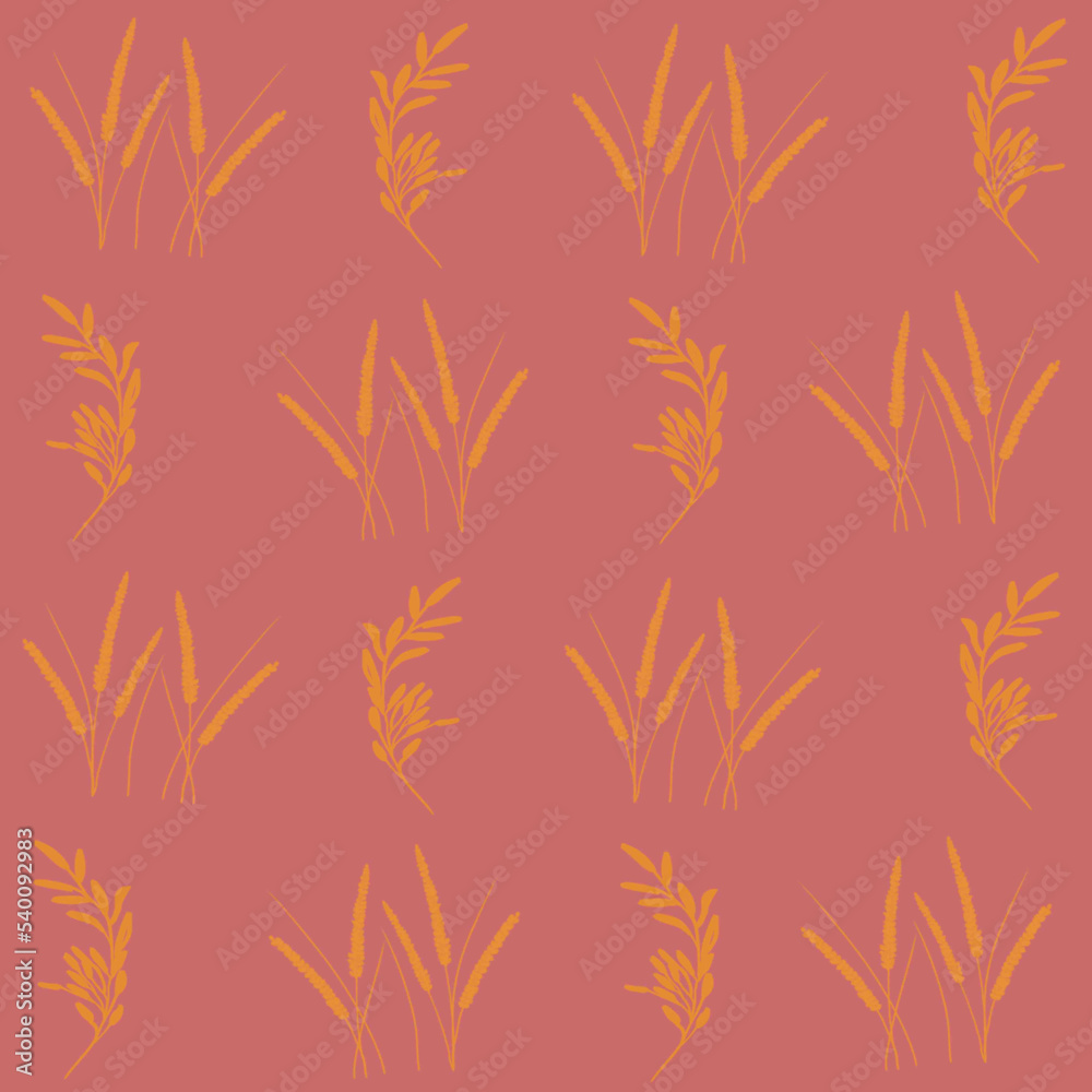 Fototapeta premium seamless pattern with leaves
